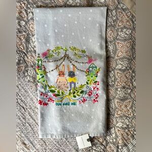 Anthropologie Bunny Wedding towel